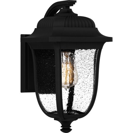 Quoizel Mulberry Outdoor Wall 1 Light Matte Black MUL8408MBK